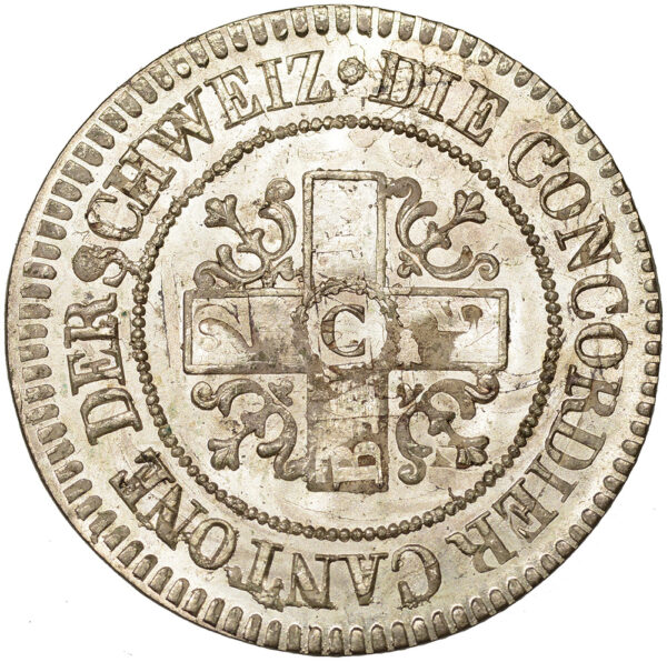 Freiburg, 1/2 Batzen, 1827, stgl