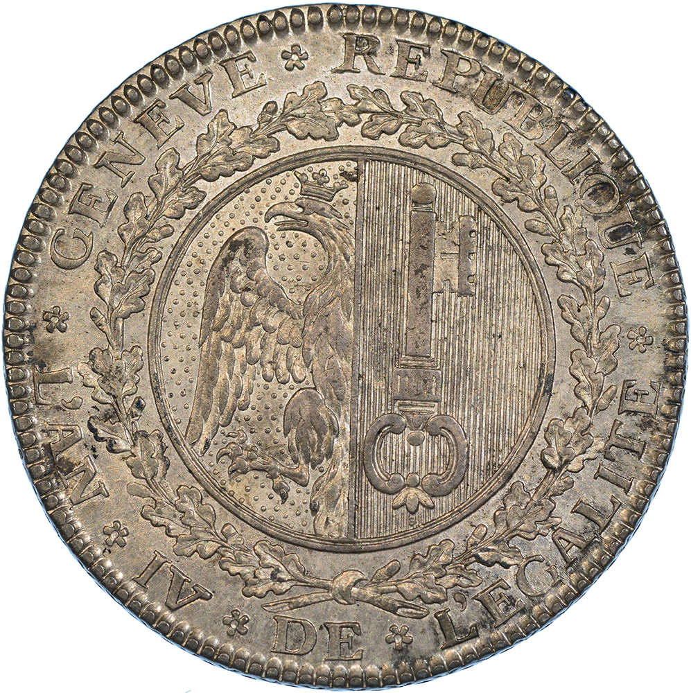 Genéve, 1/2 Taler, 1795, unz/stgl