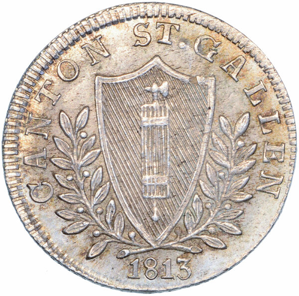 2338_1 St. Gallen, 5 Batzen, 1813, unz/stgl