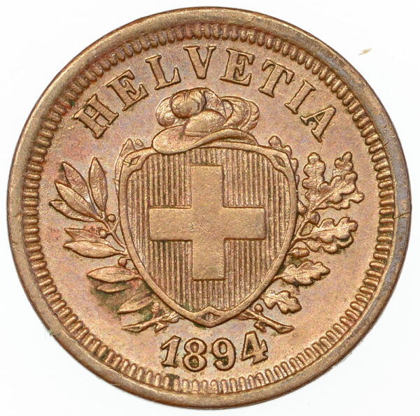 25081_1 1 Rappen, 1894, unzirkuliert