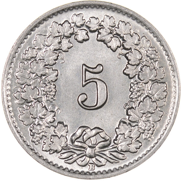 5 Rappen, 1949, Stempelglanz