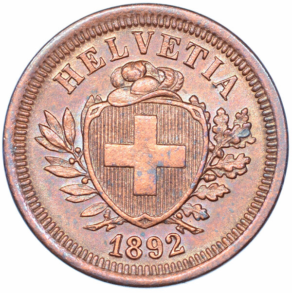 28544_1 1 Rappen, 1882, unzirkuliert