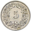 5 Rappen, 1905, fast unzirkuliert