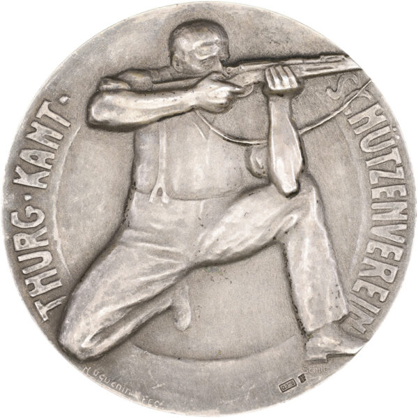 5787_1 Thurgau, Frauenfeld, Kantonales Schützenfest, 1960, unz/stgl, Silber