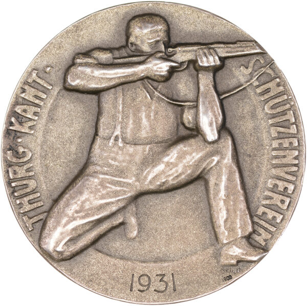 Thurgau, Romanshorn,  Kantonales Schützenfest, 1931, unz/stgl, Silber
