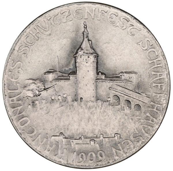 6079_2 Schaffhausen, Schaffhausen, Kantonales Schützenfest, 1909, stgl, Silber