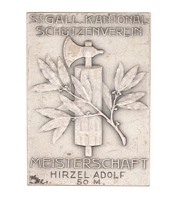 St. Gallen, St. Gallen,  Kantonales Schützenfest, o.J., unz/stgl, Silber
