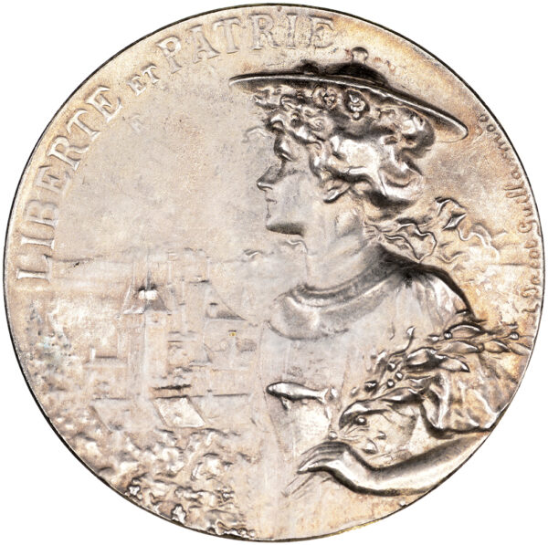 Waadt, Nyon,  Kantonales Schützenfest, 1906, unz/stgl, Silber