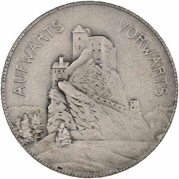 68252_2 Eisenbahnmedaille, Chur, 1913, stgl