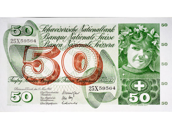 70878_1 50 Franken, 1968, Apfelernte, ungebraucht, bankfrisch - 100%